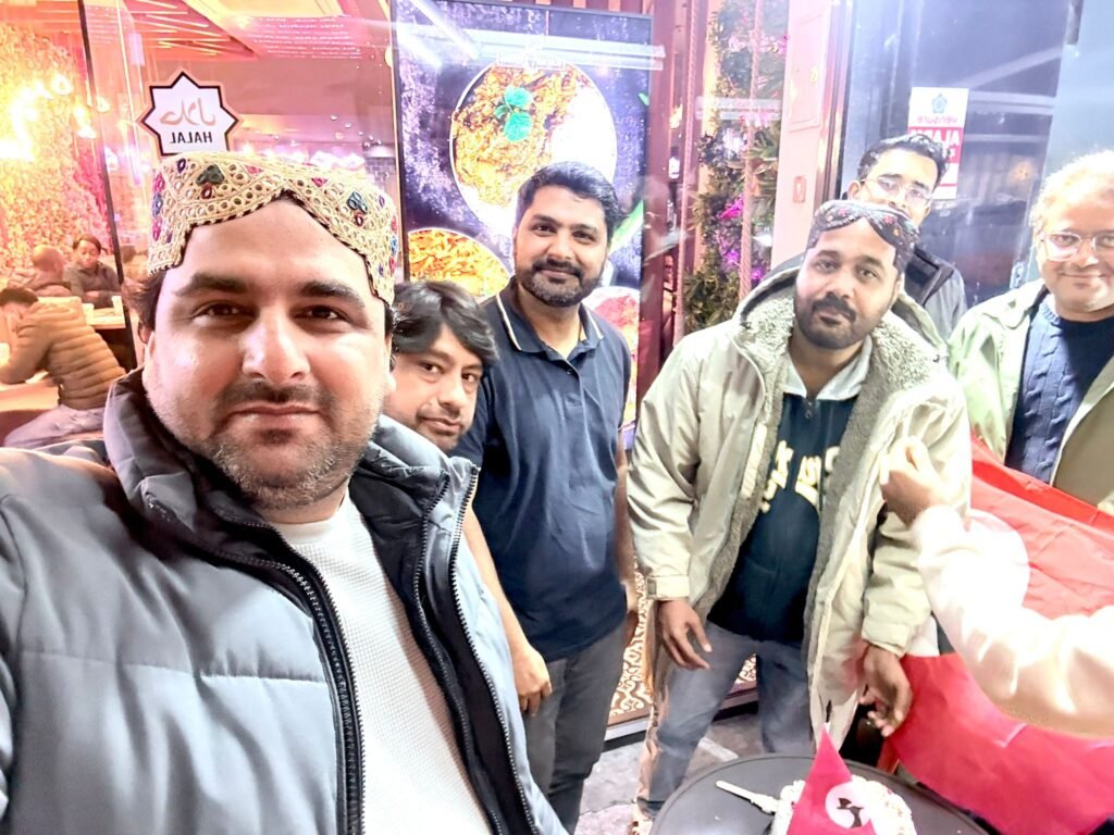 Celebration of Chairman Sohail Abro’s Birthday in London Members and supporters of the Jeay Sindh Freedom Movement (JSFM) gathered in London to celebrate the birthday of our beloved JSFM Chairman Sohail Abro with great respect and revolutionary zeal.