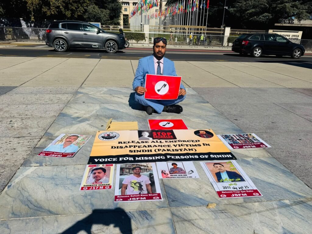 Jeay Sindh Freedom Movement Chairman Sohail Abro Returns to London After Four-Day Visit to the United Nations in Geneva, Switzerland